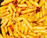 A picture of step 4 of Italian Penne All' Arrabbiata with Insalata Caprese.