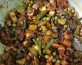A picture of step 21 of #tiffin box# shahi veg biryani pulao.