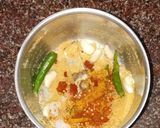 A picture of step 3 of Besan ke chile ki sabji.
