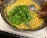 A picture of step 4 of Methi Mung Daal.