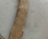 A picture of step 4 of Missa and Aloo stuffed Lachha parantha.