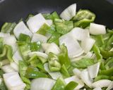 A picture of step 1 of Japanese-Style Dinner for Two - Stir-Fried Pork Loin with Bell Peppers and Onions (Yakiniku Sauce Flavor).
