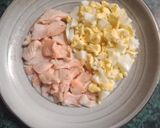A picture of step 2 of Salmon Potato Egg Salad.