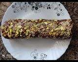 A picture of step 3 of Khajur burfi.