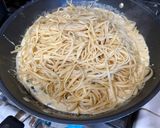A picture of step 6 of Creamy Garlic Chicken Pasta {with Tomato & Spinach}.