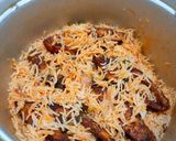 A picture of step 10 of Katla fish biryani in electric rice cooker.