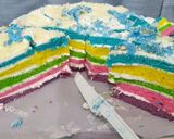 Foto langkah ke 10 dari resep Rainbow cake.
