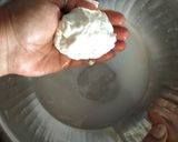 A picture of step 7 of Homemade Mozzarella Cheese.
