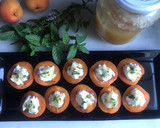 Foto del paso 5 de la receta: Albaricoques asados en airFryer con ricotta, miel y menta