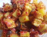 Foto langkah ke 4 dari resep Ampela kentang tahu balado.