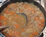 A picture of step 9 of Ton-jiru.
