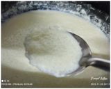 A picture of step 4 of Chikoo Kheer.