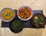 A picture of step 4 of Spinach saag.