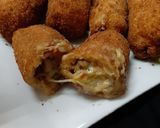 A picture of step 12 of Chicken,Aalu, cheez,roll.