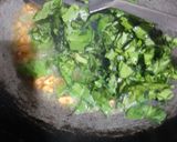 A picture of step 2 of My mother's spinach with lentil.