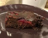 Málnás brownie (cukormentes) recept fázis 4 fotója