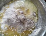 A picture of step 2 of Soft melting balushahi.