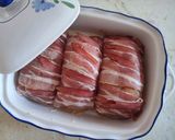 Sajtos-sonkás csirkemell tekercs recept fázis 3 fotója