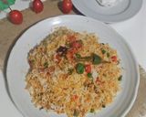 A picture of step 11 of Vegetable Biryani.