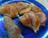 Fitt kukoricapelyhes csirkemell mártogatóssal, zöldségekkel recept fázis 1 fotója