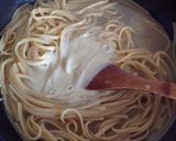 A picture of step 7 of Linguine with Clams and Chicory.