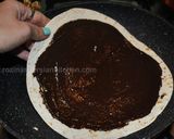 A picture of step 3 of Chocolate Pizza.