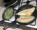 Foto del paso 6 de la receta Lenguado a la plancha con salteado de trigueros y gambas