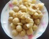 A picture of step 1 of Amla Achaar/pickle.