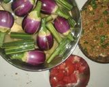 A picture of step 2 of Stuffed Brinjal Drumstick Sabzi.