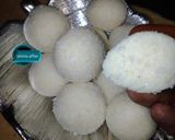 A picture of step 3 of Coconut laddo.