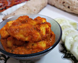 A picture of step 8 of Dhaba style Paneer (without onion and garlic).