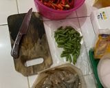 Foto langkah ke 1 dari resep Tumis Udang Buncis Sederhana.
