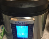 A picture of step 3 of Congee for the Instant Pot.