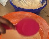 A picture of step 4 of Fluffy Vanilla marble cake.