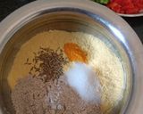 A picture of step 3 of Makki Ragi Mixed Veggie Pancakes.