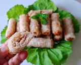 Hình bước làm 5 của món Chả Giò khoai môn-thịt