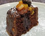 Foto del paso 15 de la receta Plumcake vegano de chocolate relleno de coulis de arándanos y cobertura de ganache chocolate