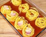Foto del paso 6 de la receta: Fideos niditos con jamón y queso