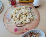 Foto del paso 1 de la receta: Mug cake integral de pera y nueces 🌾 🍐