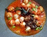Foto langkah ke 3 dari resep Balado Telur Puyuh Pete.