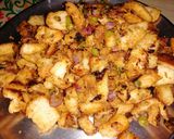 A picture of step 9 of Bread Poha.
