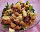 Foto del paso 5 de la receta: Ensalada agridulce de pollo con canónigos