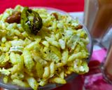 A picture of step 5 of Bhuna chivda murmura bhel.