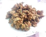 A picture of step 3 of Bajra and hara lehsan kababs.