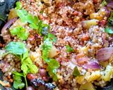 A picture of step 9 of Sabudana Upma.