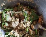 A picture of step 1 of Mung Bean Sprout Veggie Patties.