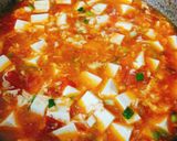 Hình bước làm 2 của món Soup tàu hủ non cà chua