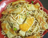 சீஸி எக் ஸ்டிரிப்ஸ் ‌ஹக்கா‌ நூடுல்ஸ்(Cheesy Egg Strips Noodles) ரெசிபி ஸ்டேப் 11 புகைப்படம்