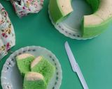 Foto langkah ke 8 dari resep Bolu Pandan Vanilla versi Kukus, Lembut Anti Seret.