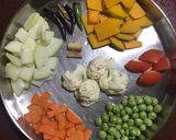 A picture of step 2 of Sago Veg Khichdi.